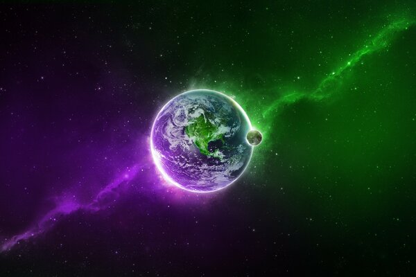 Scienza astronomia, un pianeta a forma di palla