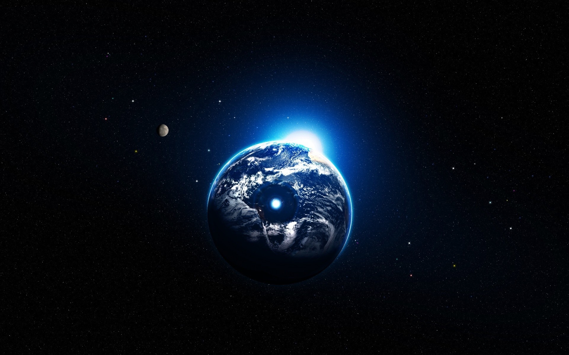 spazio astronomia luna pianeti a forma di palla scienza astrologia sfera scuro luce galassia esplorazione spazio astratto desktop eclissi atmosfera