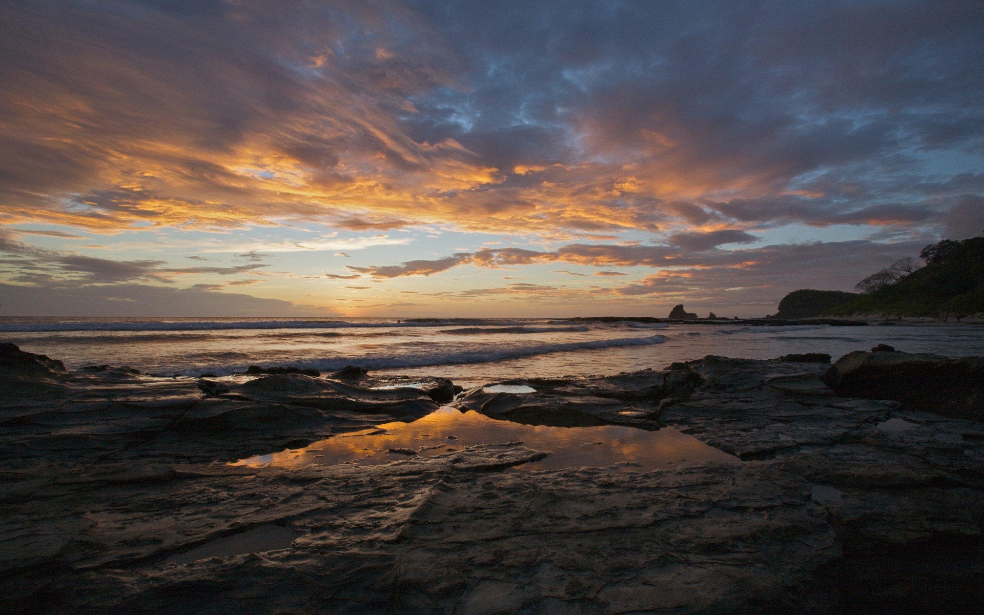 paesaggio tramonto acqua alba sera crepuscolo mare spiaggia paesaggio oceano mare paesaggio cielo sole nuvole natura nicaragua