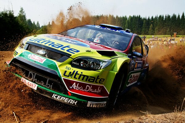 Rally leader della corsa in pista