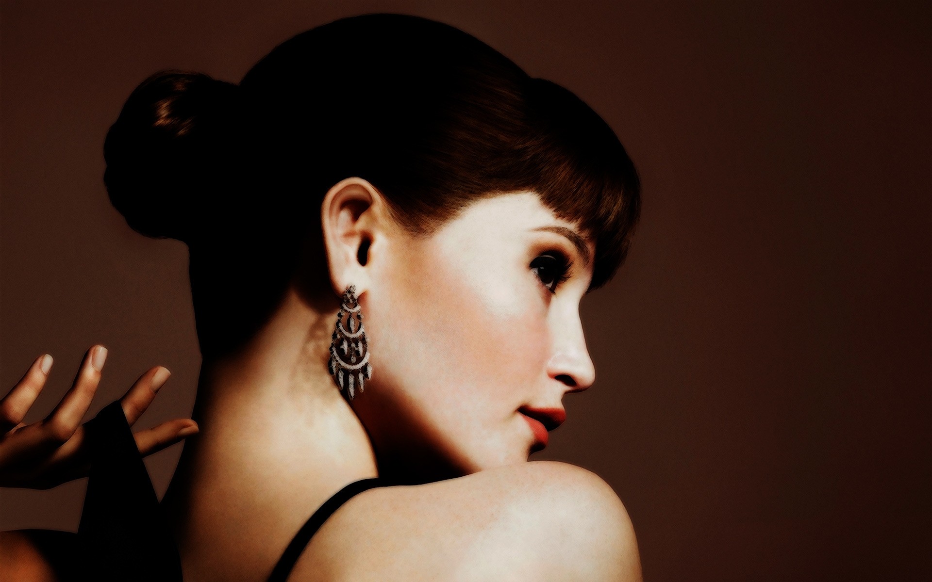 donna ritratto ragazza moda modello nudo glamour singolo gioielli occhio adulto attrice sexy caldo