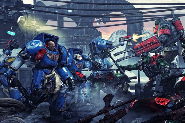 Umani e robot combattono con le armi
