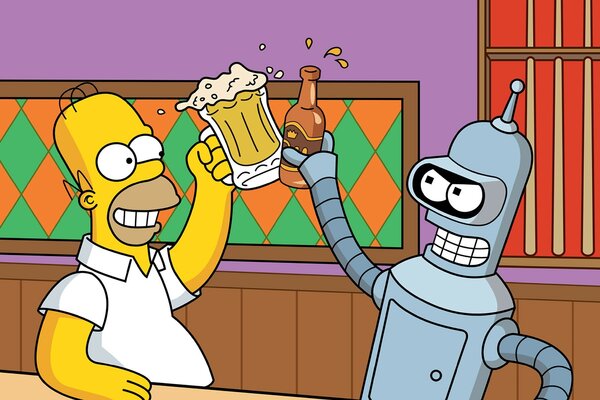 Film D animazione I Simpson Homer e il robot