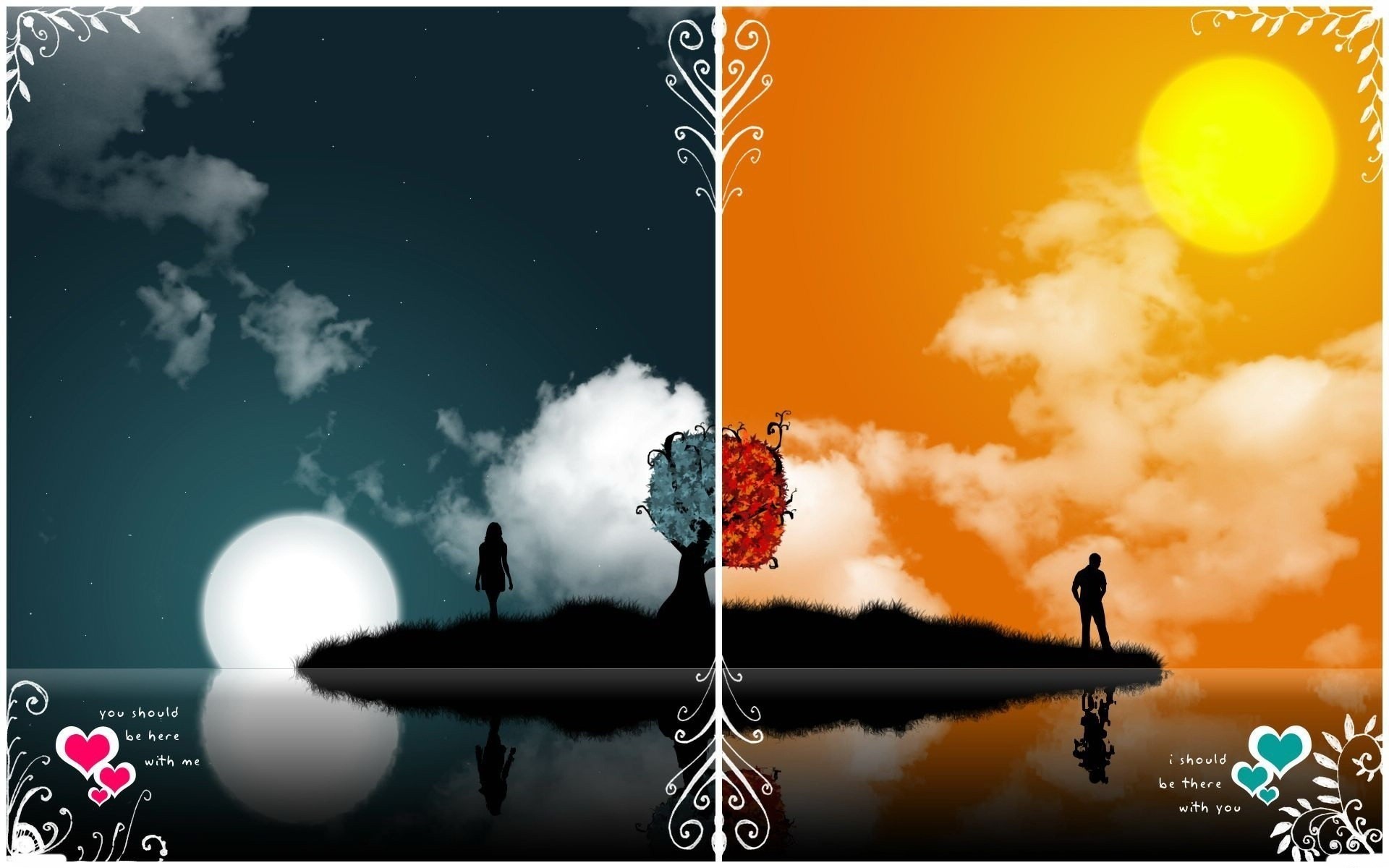 cielo silhouette all aperto tramonto sole natura crepuscolo bel tempo scuro amore messaggio luna lago notte isola