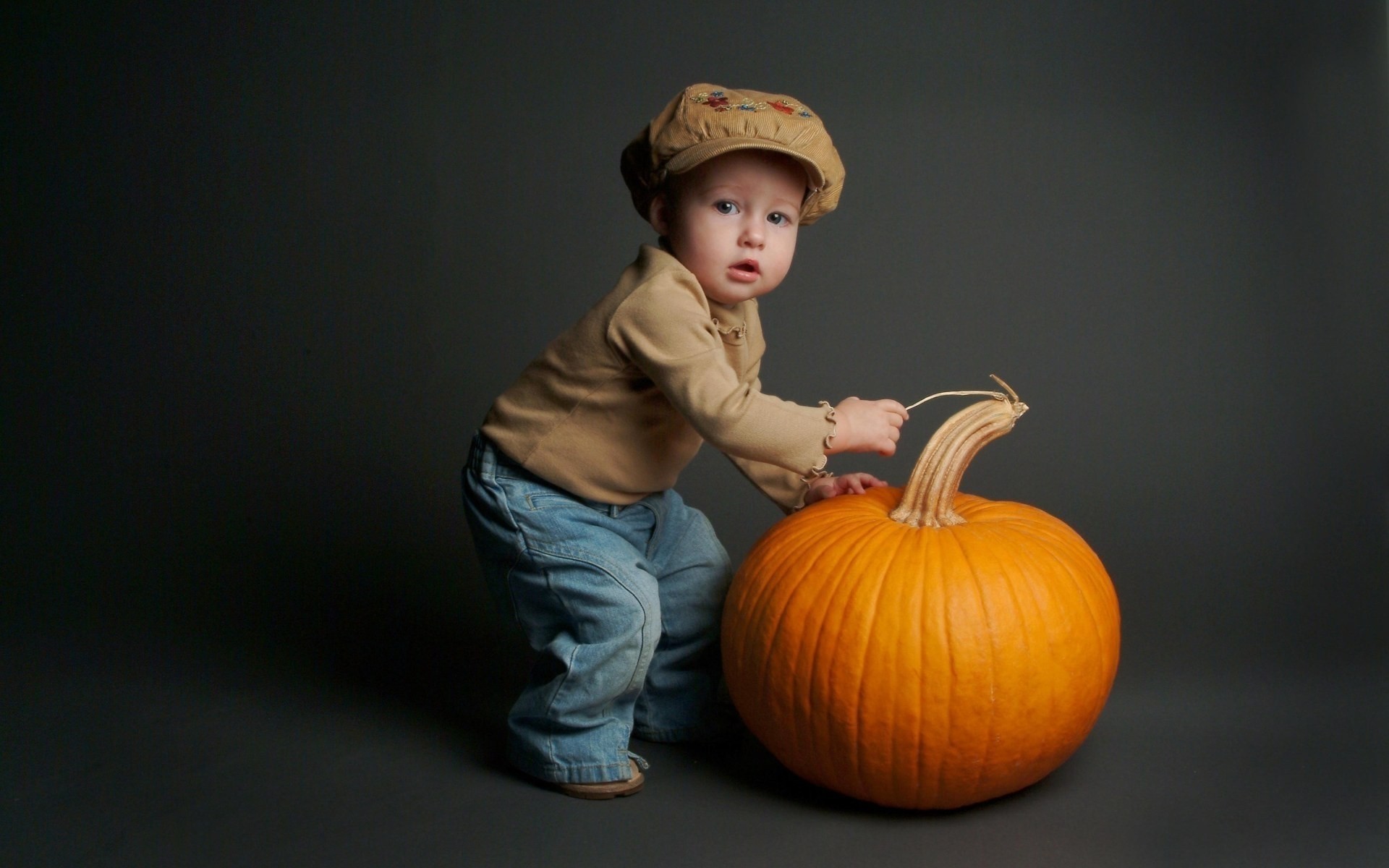 bambino uno indossare autunno ritratto halloween carino zucca bambino divertimento foto bambini divertente