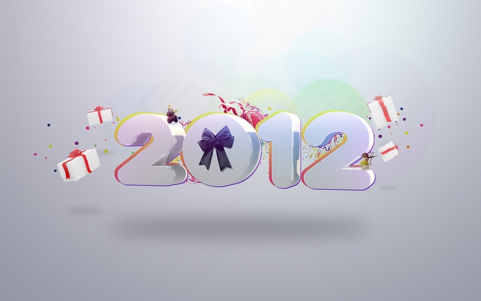nuovo anno illustrazione desktop carta da parati 2012 regali logo