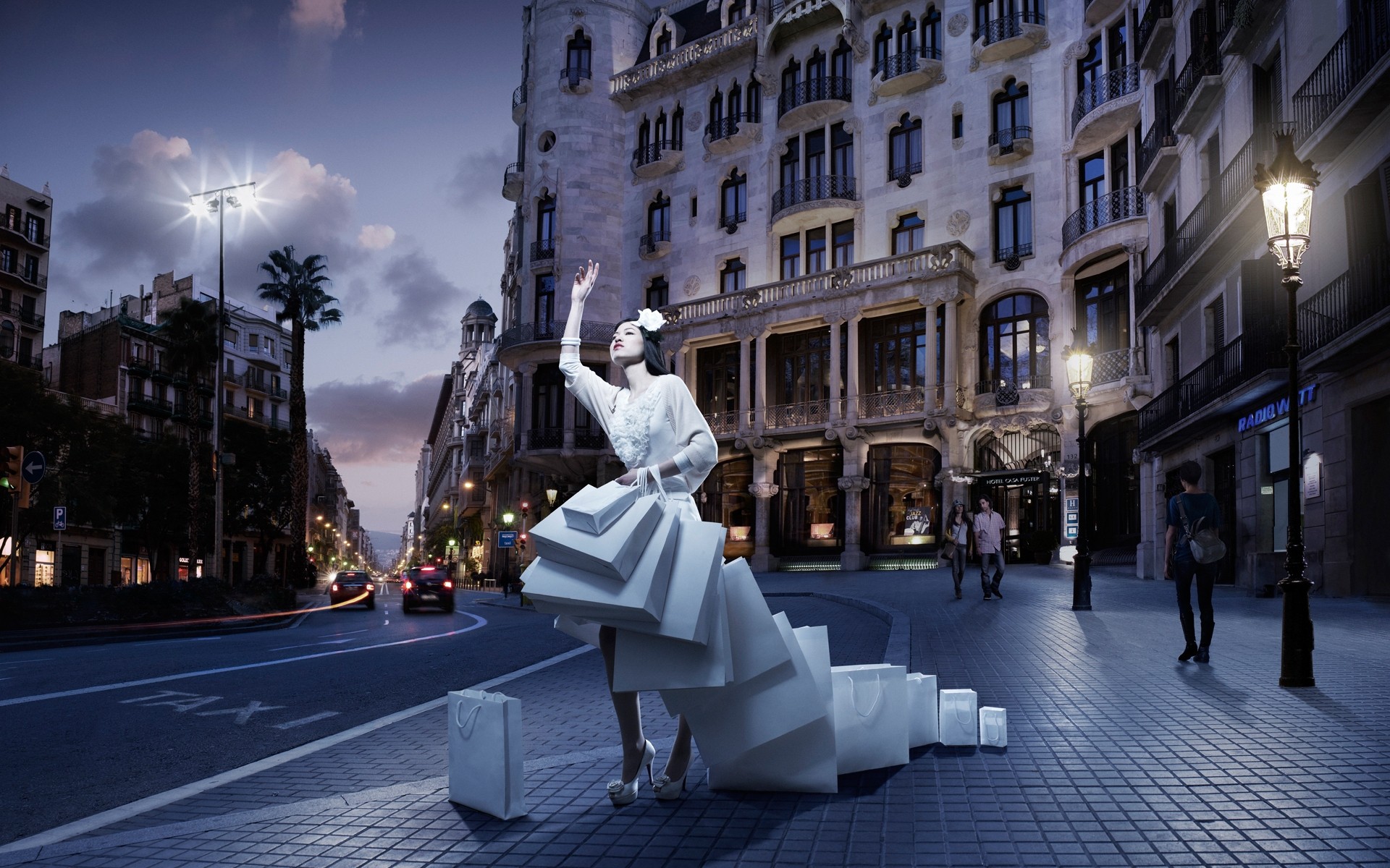 strada città strada viaggi architettura casa urbano affari shopping ragazza