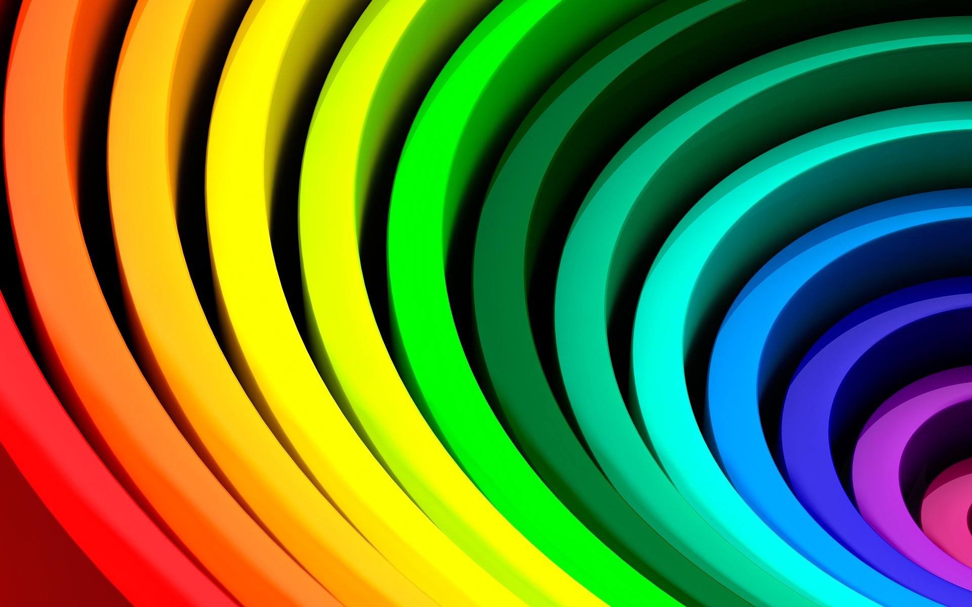 astratto spirale carta da parati rotondo modello forma design arte futuristico curva luce vortice sfondo geometrico struttura colore movimento moderno linea verde blu giallo arancione