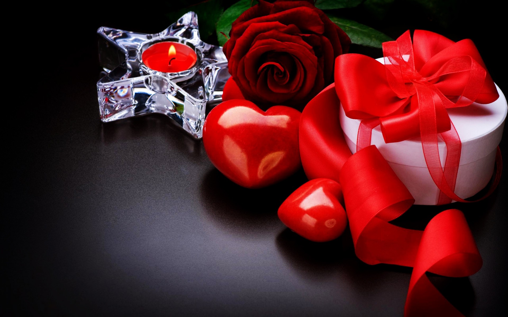 regalo amore romanticismo natale rose regali candela cuore