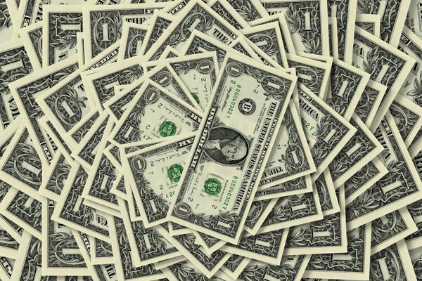 Sfondo denaro banconote quantità dignità un dollaro