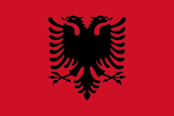 Bandiera dello Stato Dell Albania simbolo