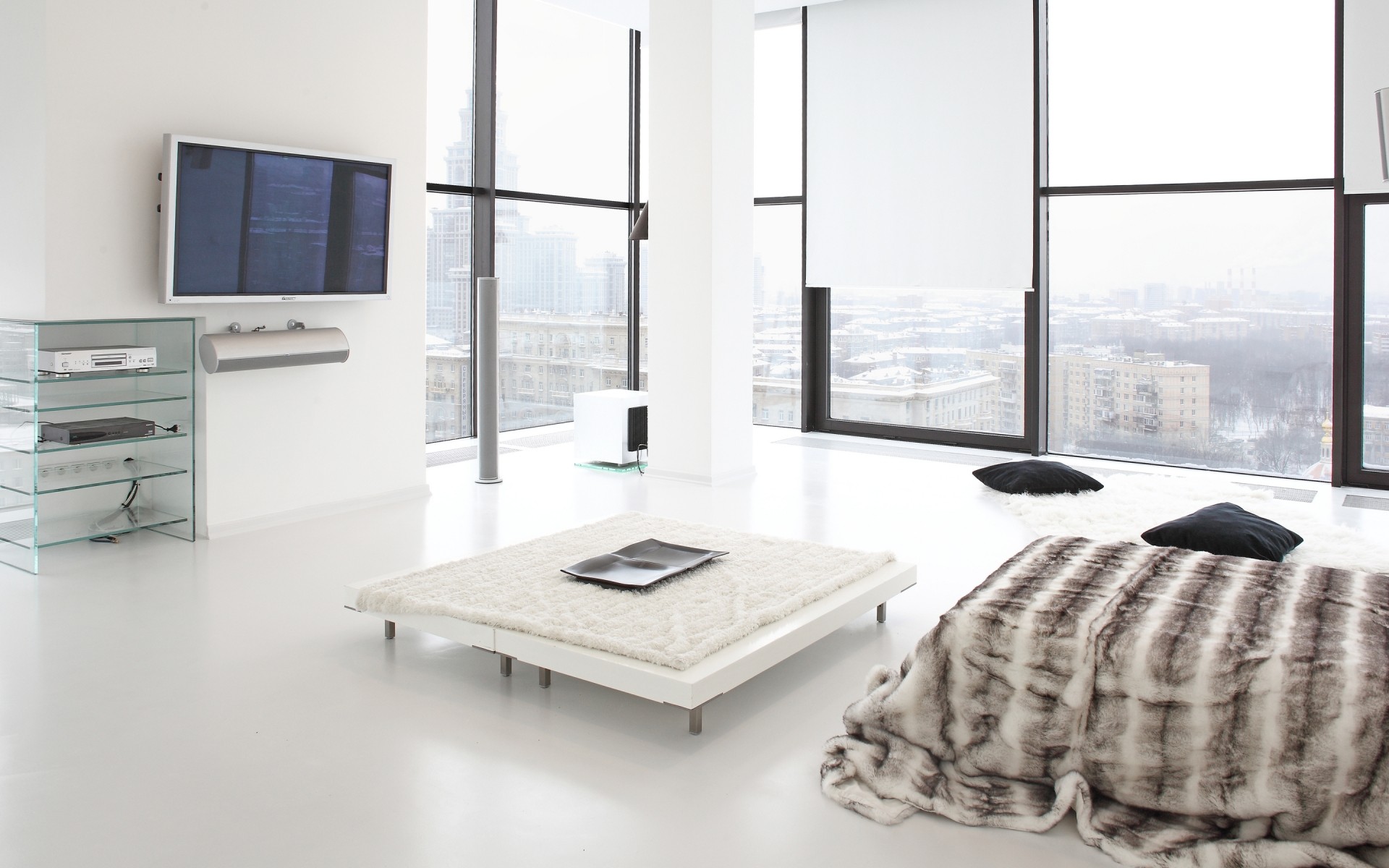 mobili interni camera finestra moderno appartamento tavolo all interno pavimento lampada di lusso posto tappeto casa interior design letto