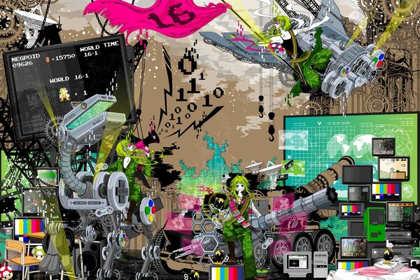 Caos disordinato singolarità sul desktop