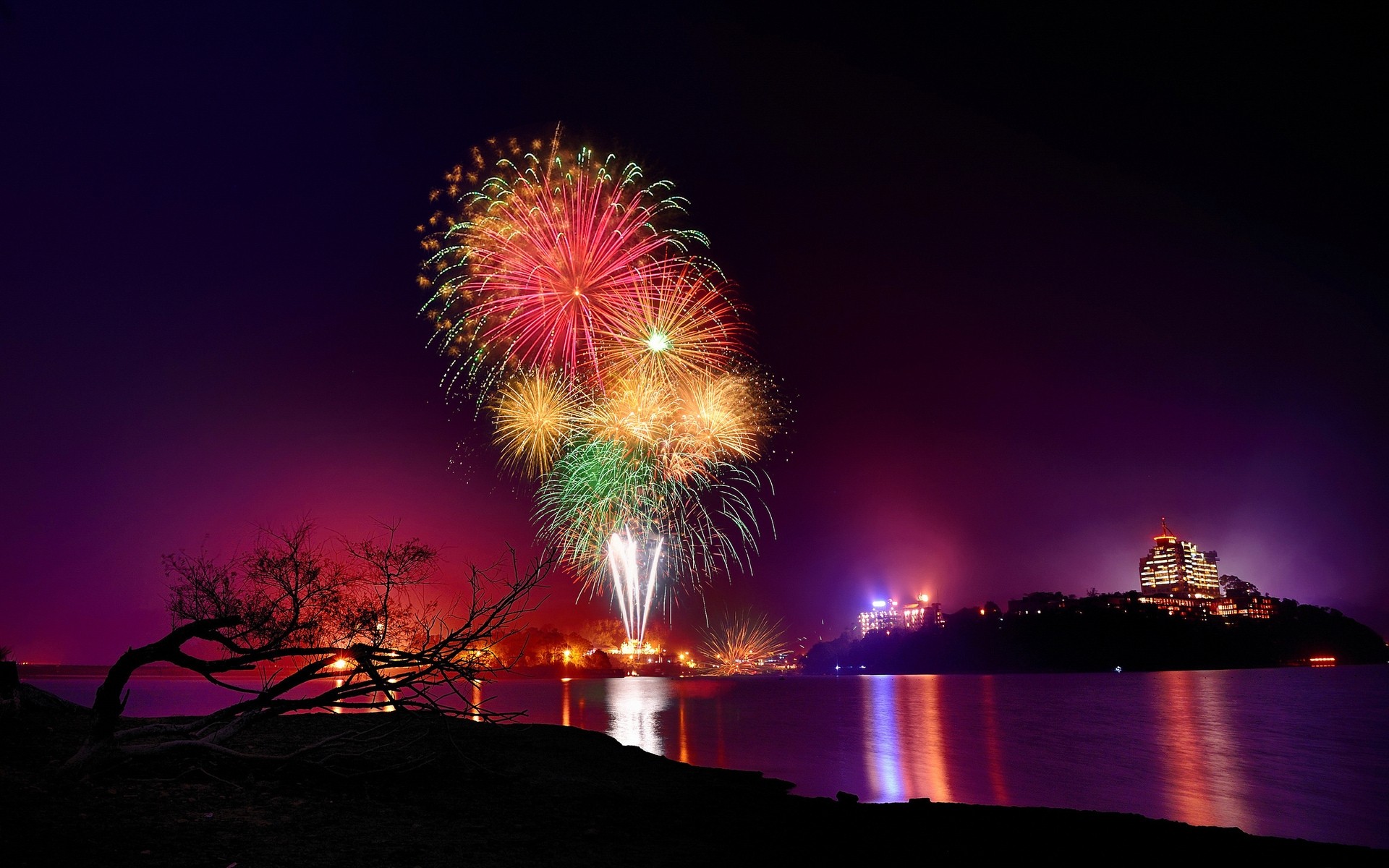 sera festival luce fuochi d artificio cielo tramonto vacanza acqua fiamma paesaggio crepuscolo luce notte scuro colori