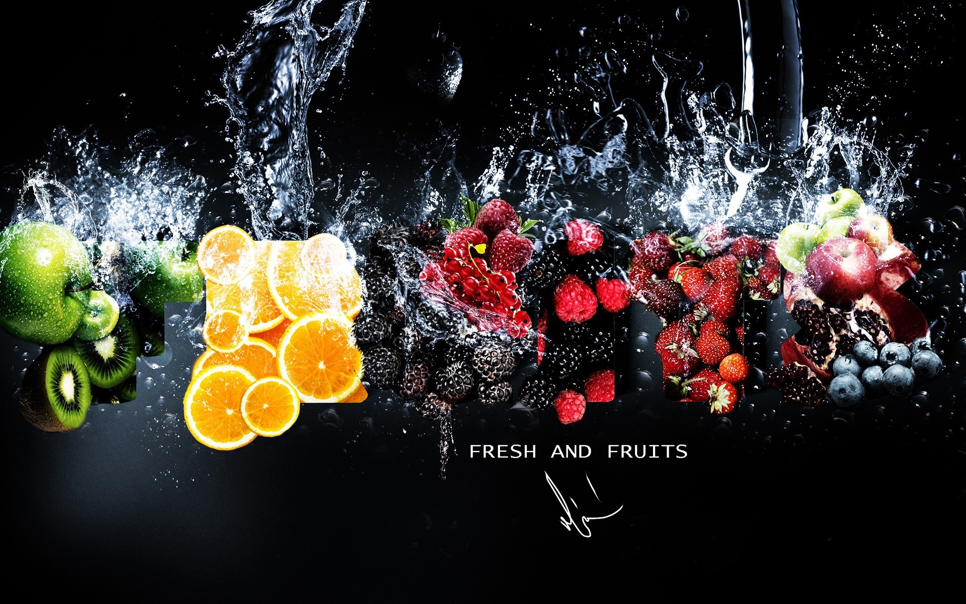 bagnato acqua frutta goccia splash desktop cibo movimento bolla astratto succosa natura frutta appiccicoso mirtillo mele bacche kiwi