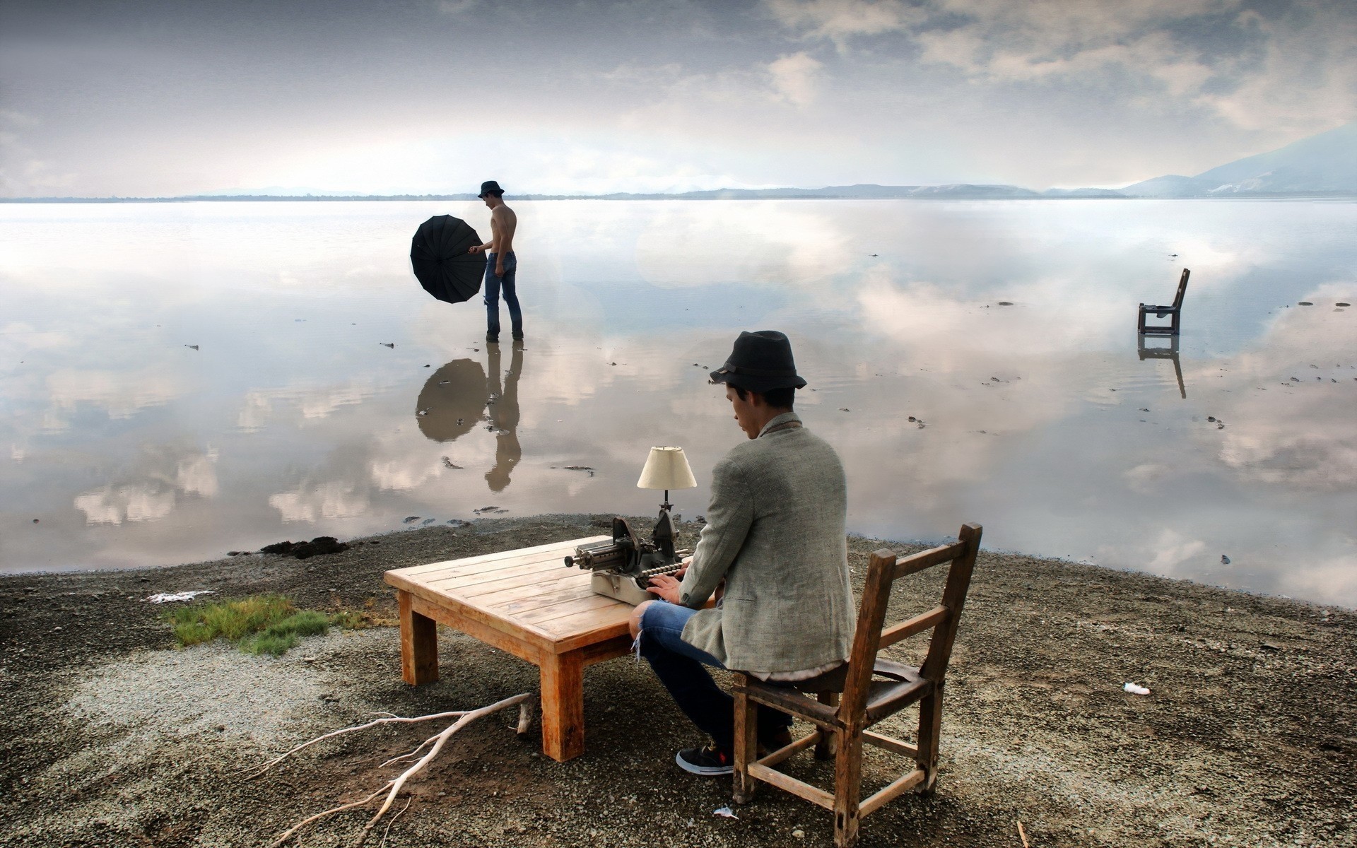 adulto singolo cielo all aperto uomo paesaggio ombrello vita sparare vita