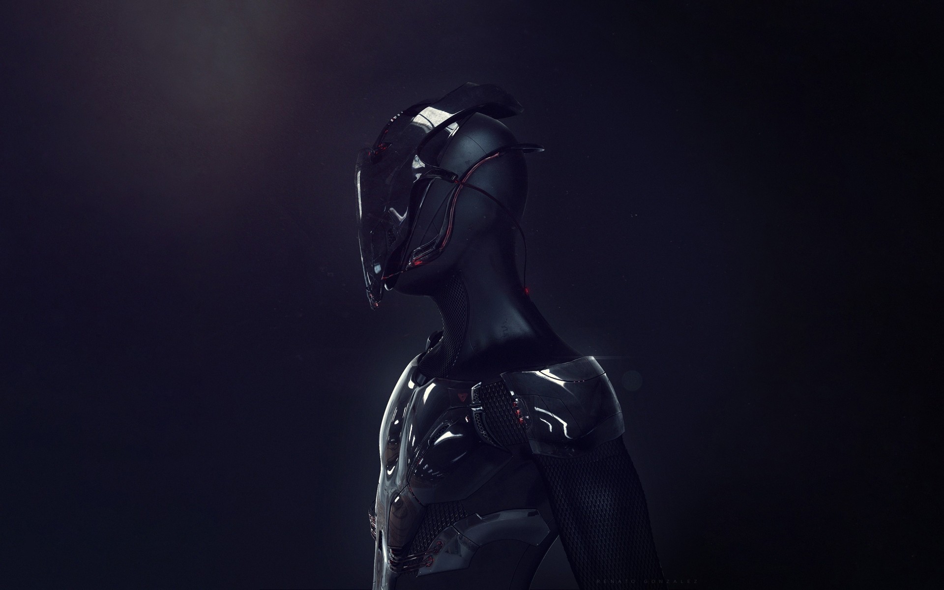 other games scuro nudo arte scienza silhouette uno donna uomo futuristico robot