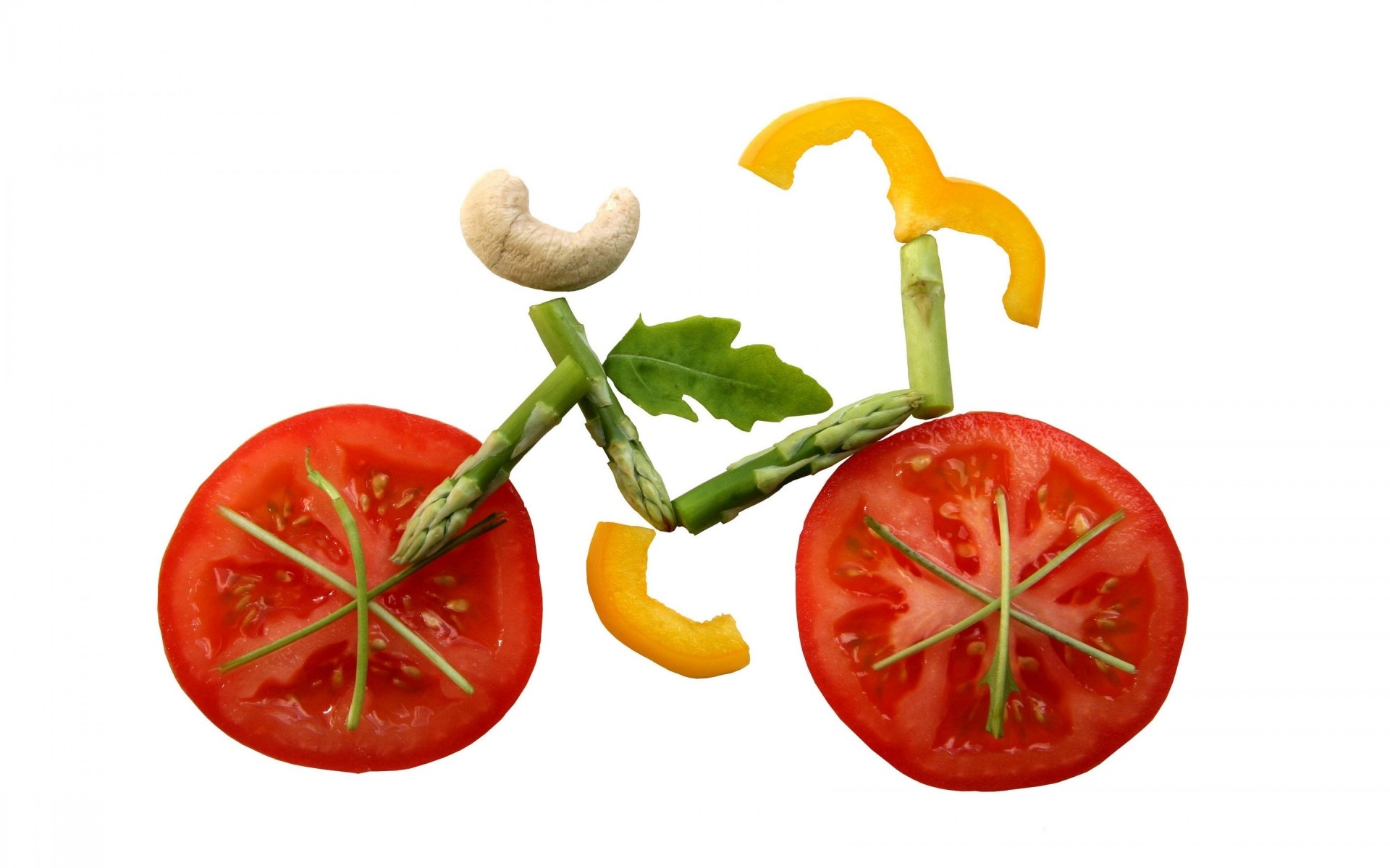 cibo sano verdura nutrizione pomodoro cucina salute isolato delizioso dieta succosa foglia freschezza bicicletta