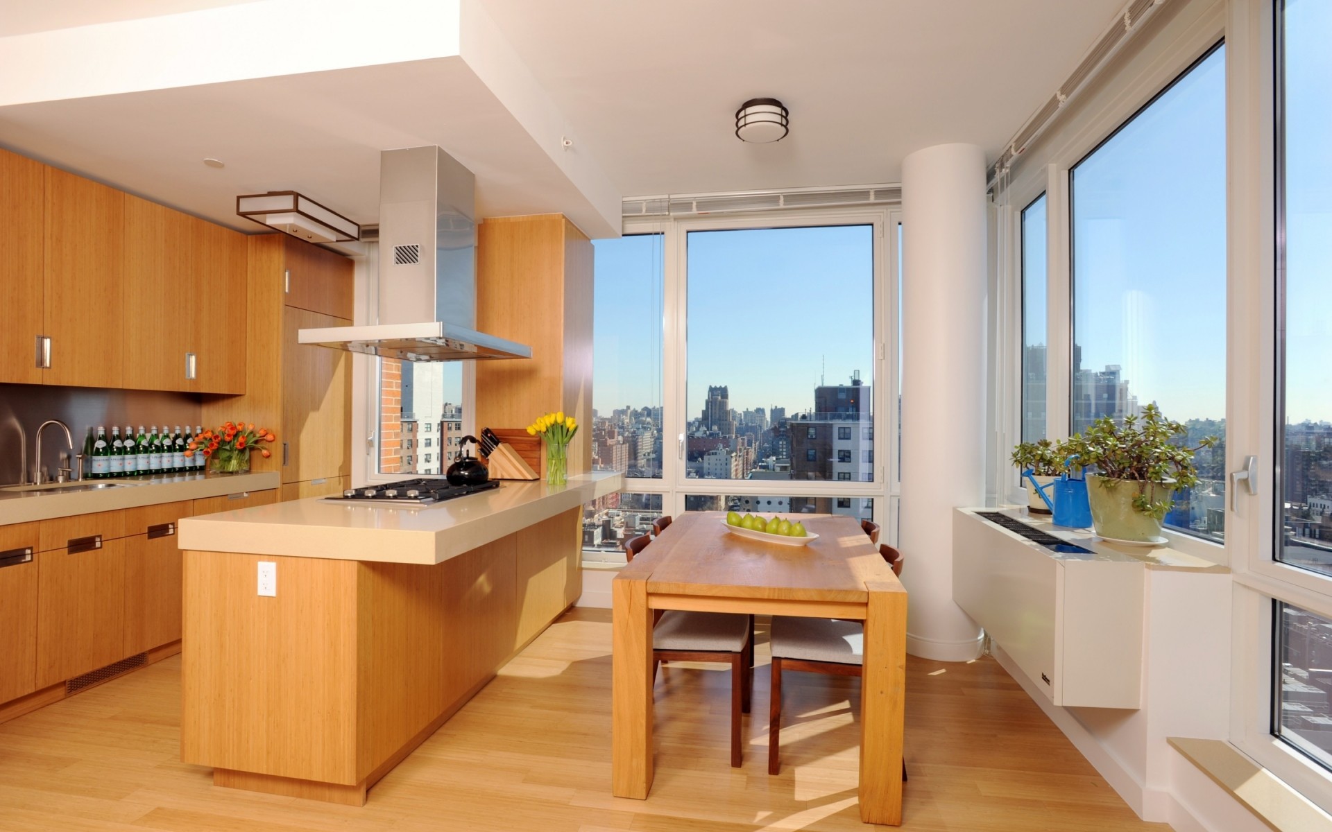 mobili camera al coperto casa finestra moderno casa pavimento appartamento interior design sedile tavolo sedia spaziosa famiglia studio lusso mensola soffitto sala da pranzo cucina