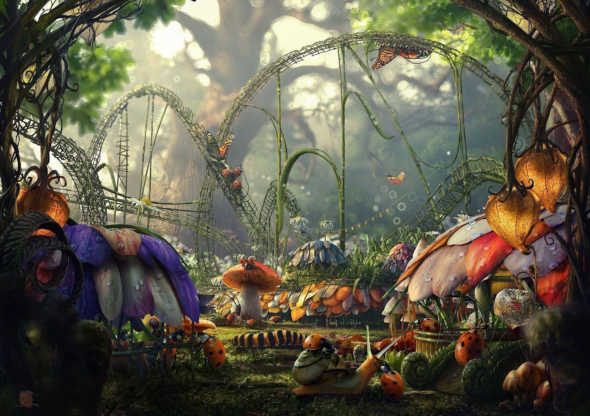 fantasia gruppo albero arte illustrazione
