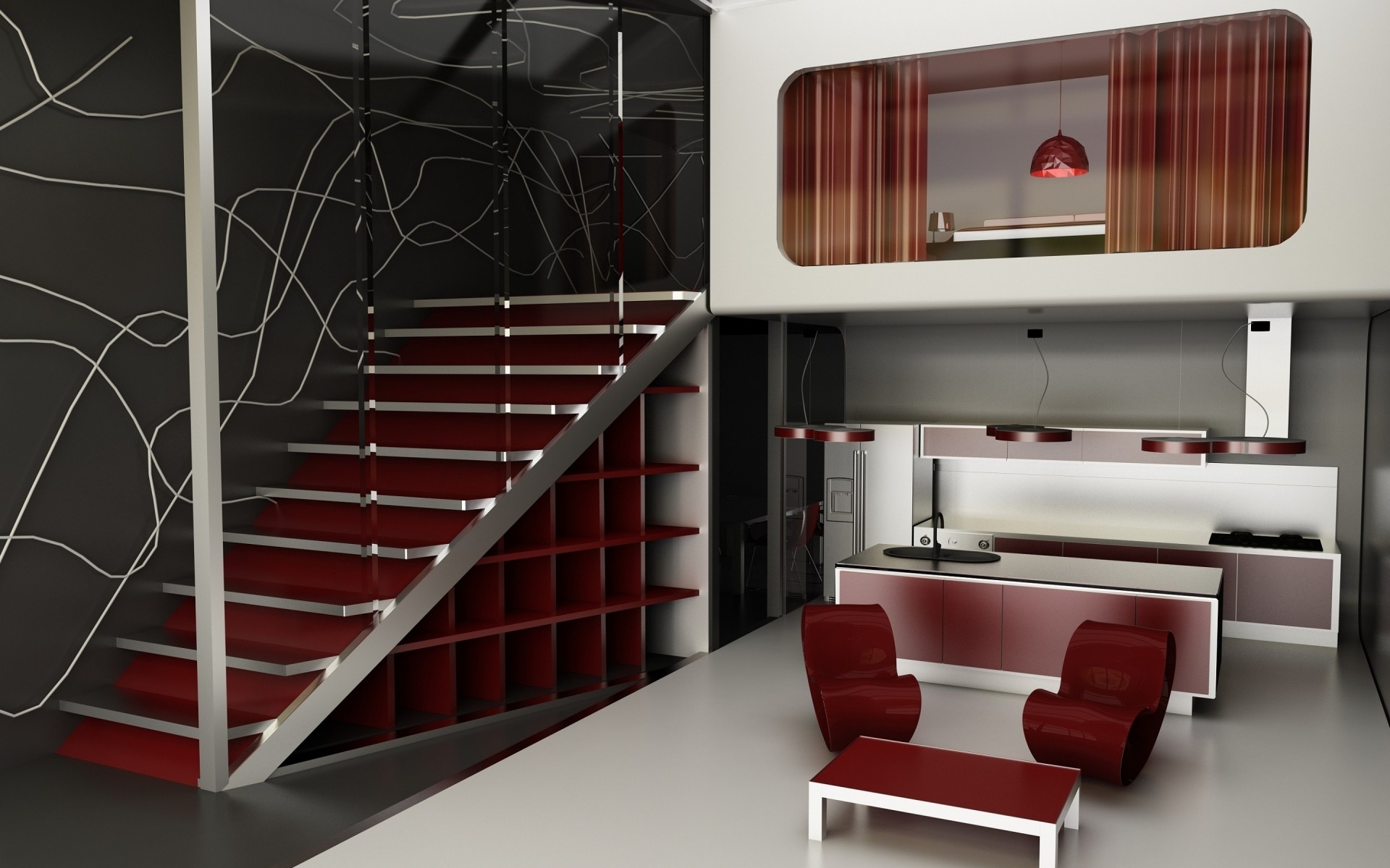 all interno al coperto mensola camera moderno mobili moderno finestra famiglia vuoto appartamento lusso affari casa interior design cucina sedie design per la casa