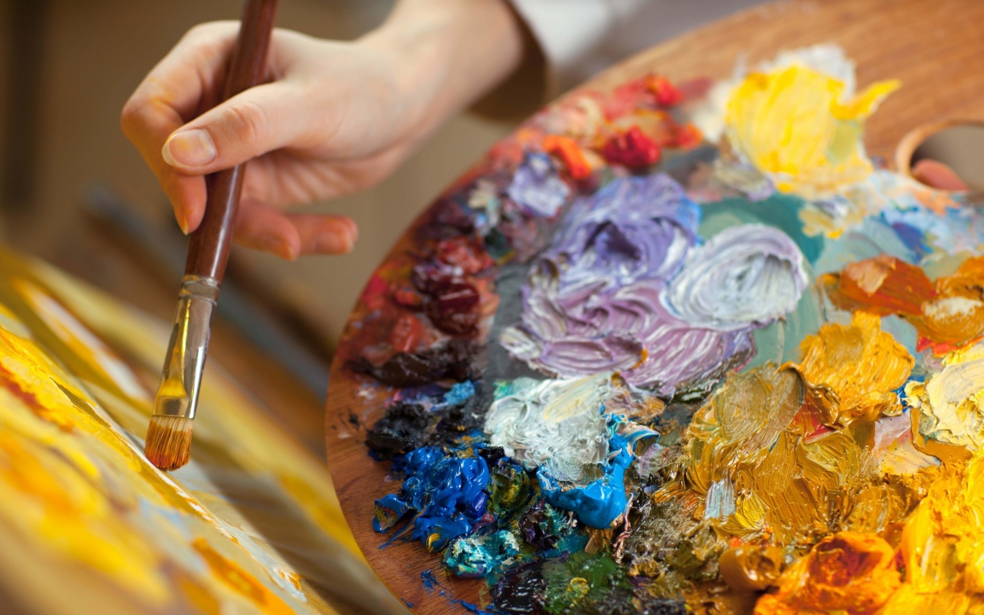 creatività colore arte decorazione cibo pennello pittura tavolozza