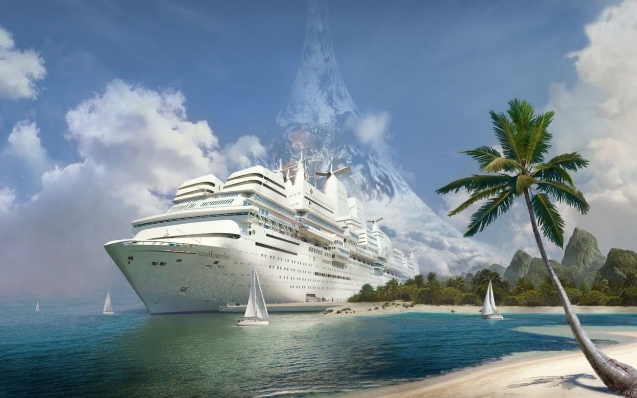 viaggi acqua oceano tropicale mare spiaggia estate vacanza cielo mare isola esotico turismo