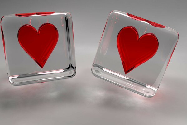 Due cuori amorevoli a San Valentino