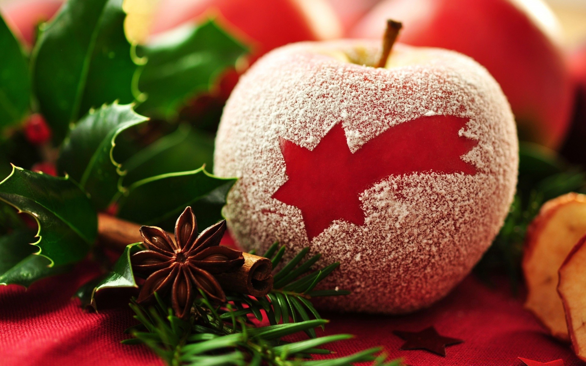 frutta natale inverno vacanza decorazione aspetto filo