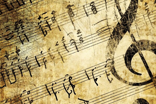 Vecchia, sporca, notazione musicale