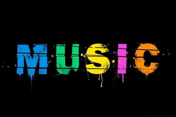 Suoni arcobaleno e lettere di musica