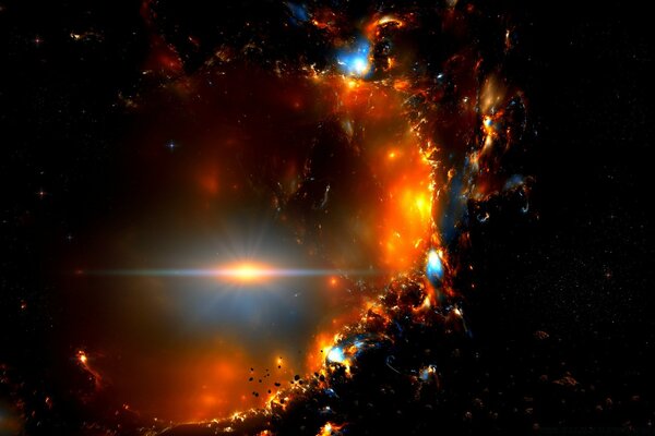 Costellazione della galassia nello spazio in astronomia
