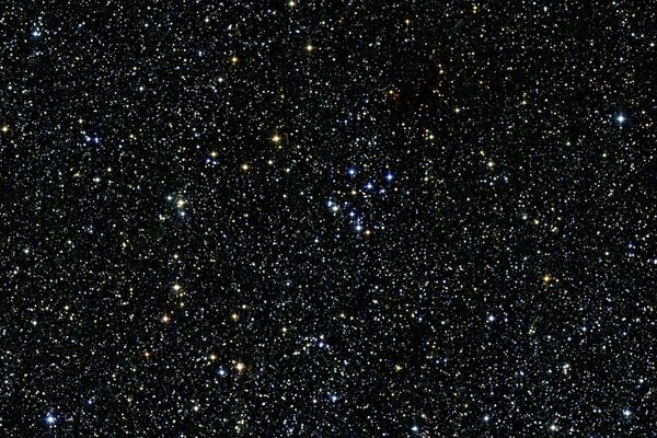 Cielo nero stellato. Spazio