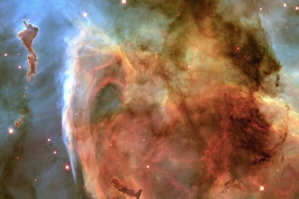 Vista della surreale nebulosa cosmica