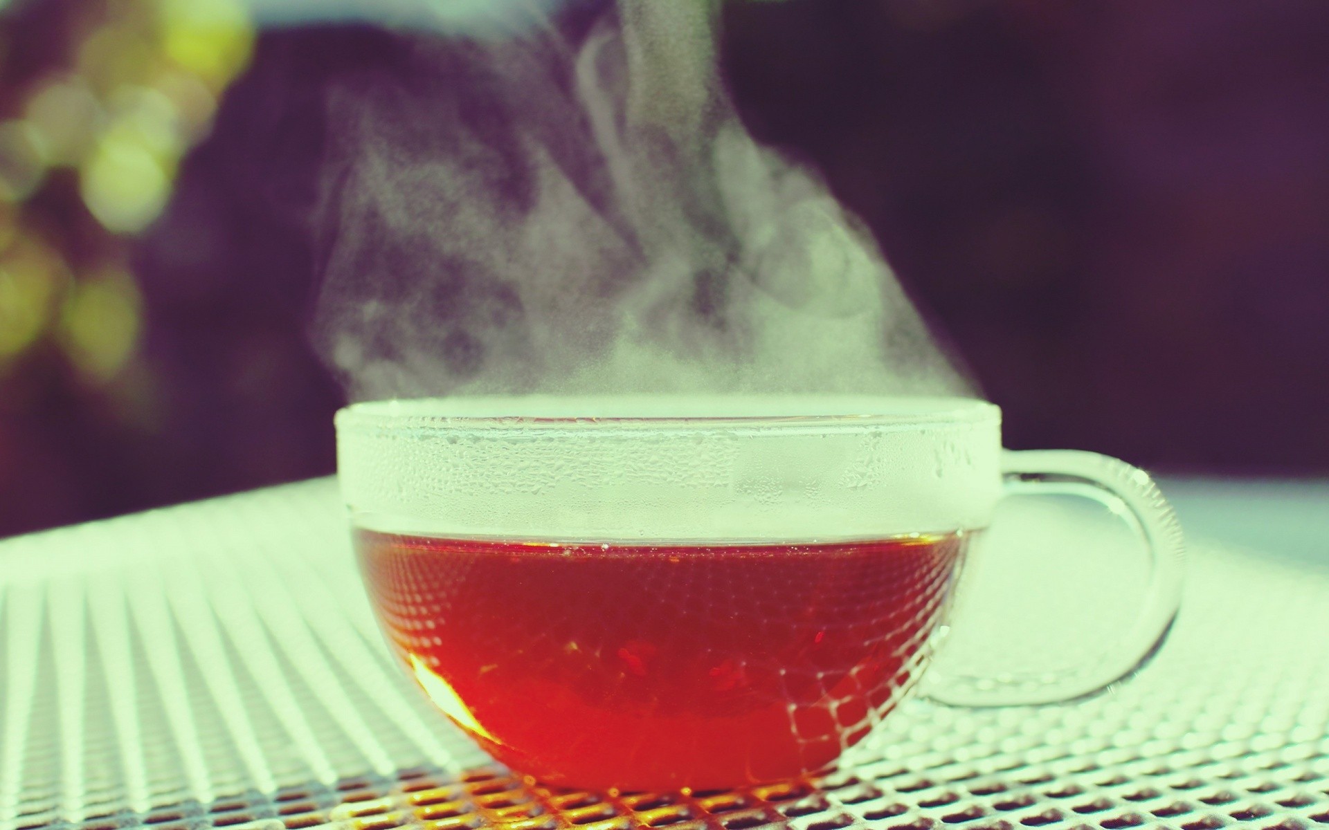 vintage tè bere tazza caldo vetro cibo alba colazione liquido