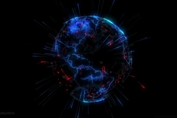 Astratto energia, movimenti di luce