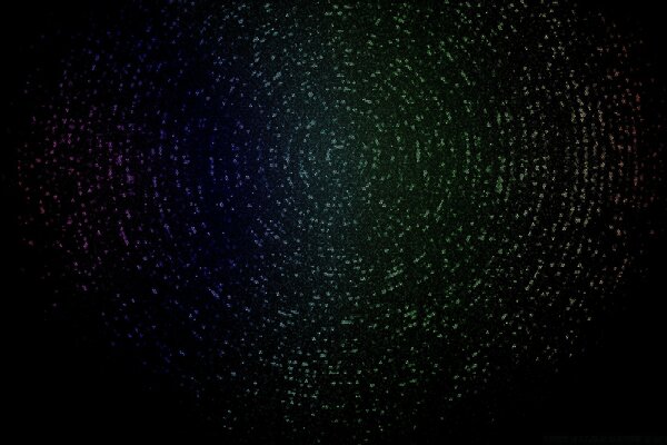 Distanza infinita del cosmo in una spirale di stelle