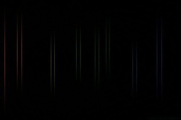 Sfondo scuro molte strisce di diversi colori arte