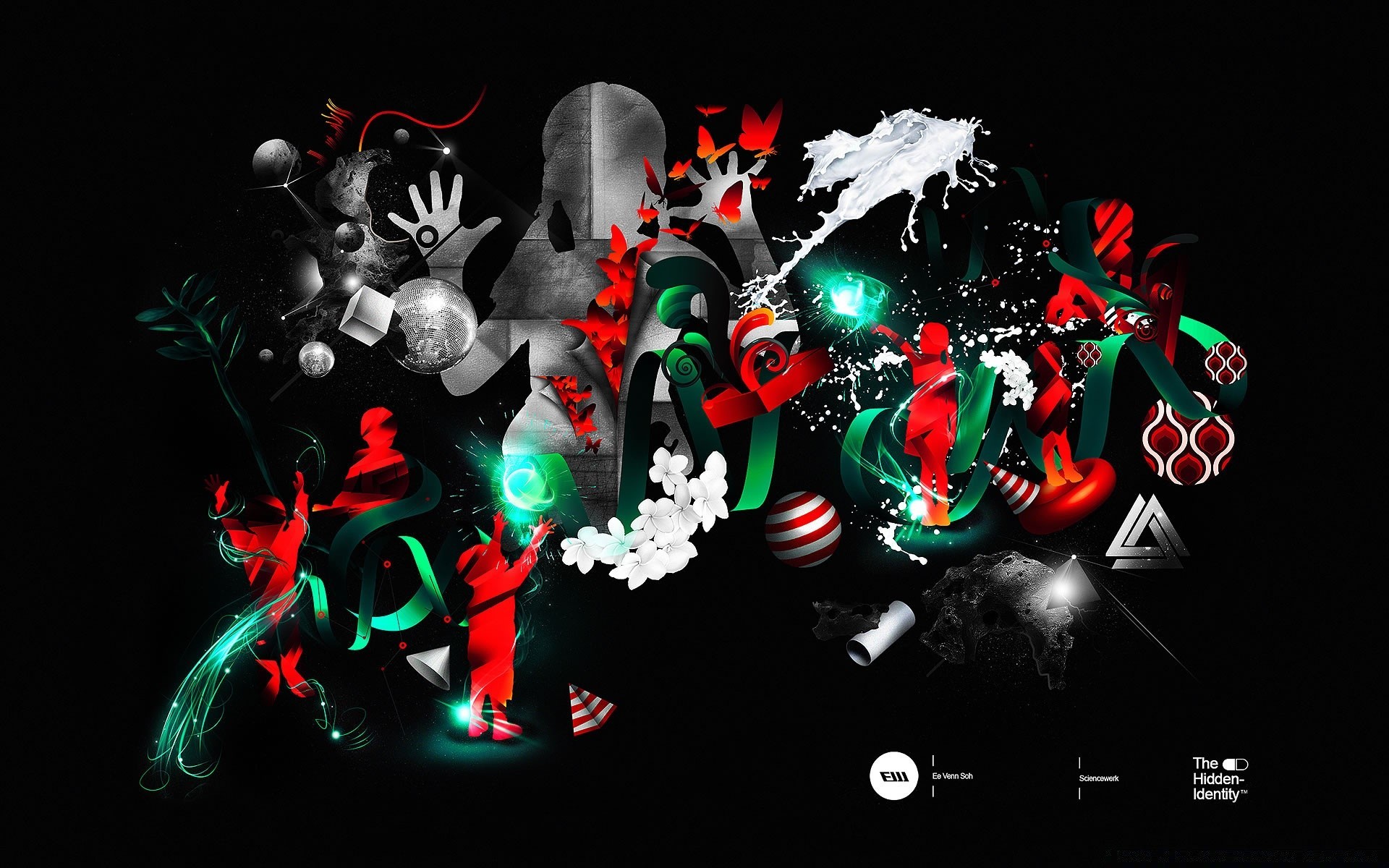 nero illustrazione desktop astratto simbolo