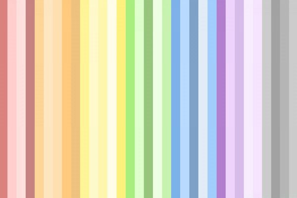 La geometria è sempre lì per noi. Tinte vivaci
