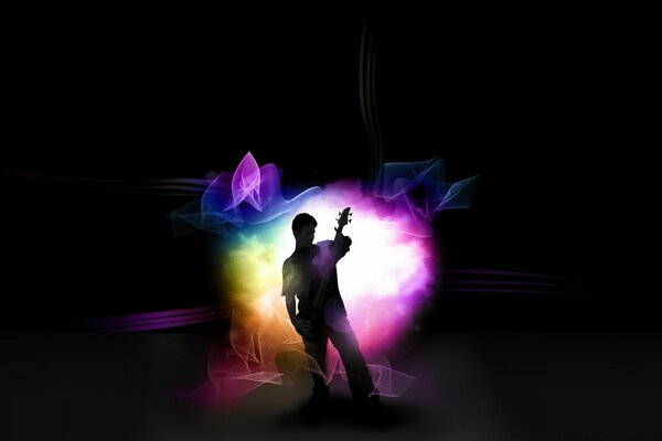 Luce fantastica e l uomo in esso