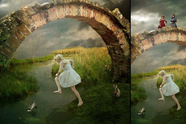 Alice nel paese delle meraviglie verde