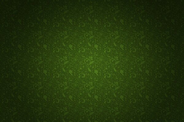 Parete verde con dettagli a forma di ramo