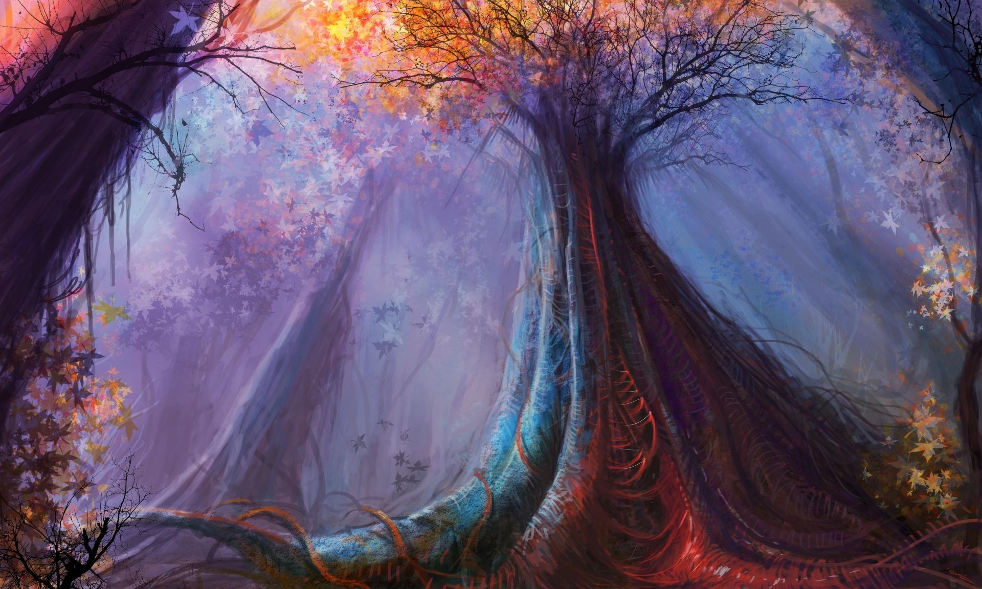 fantasia arte pittura astratto colore illustrazione design artistico vivido