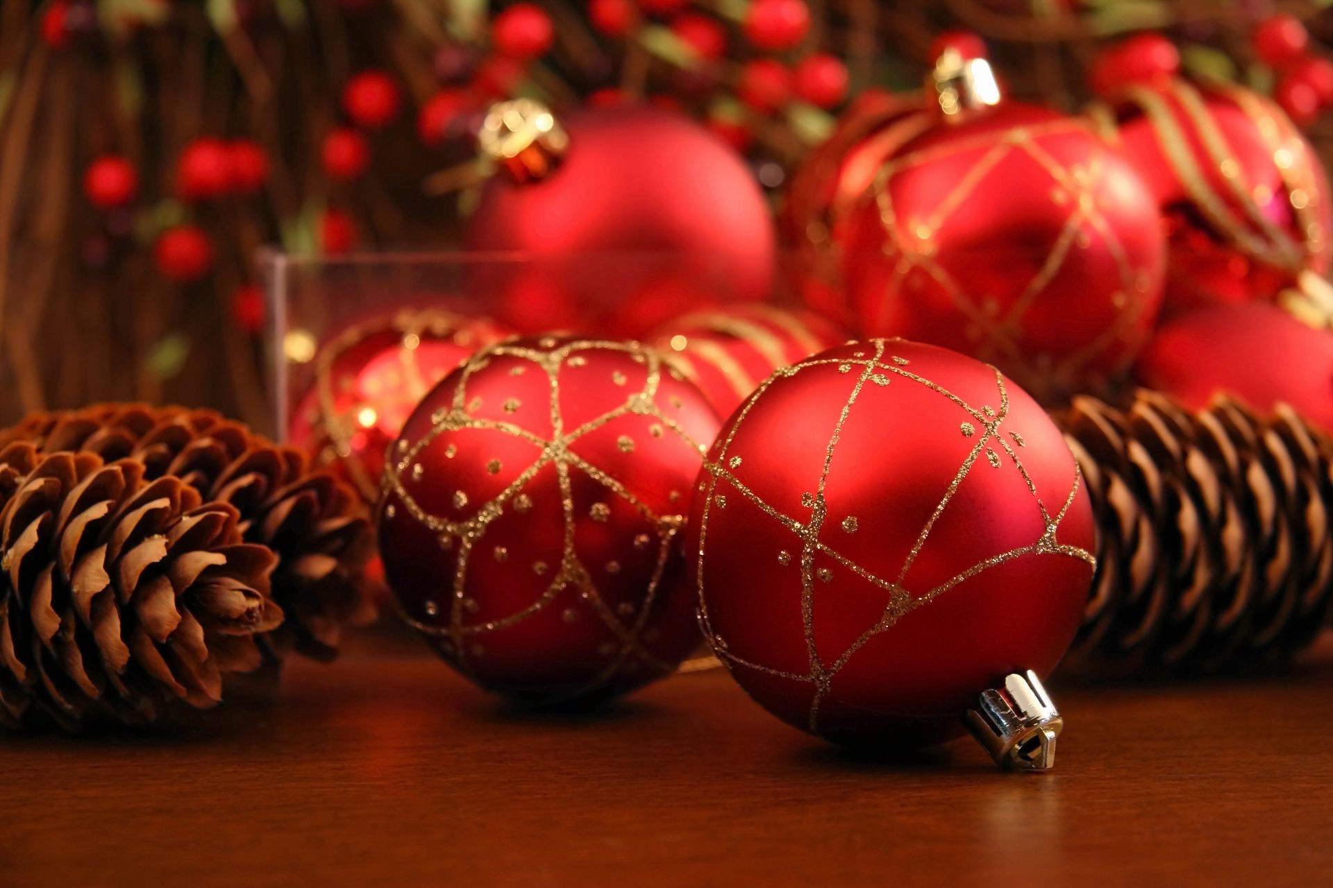 nuovo anno natale inverno decorazione splende palla oro vacanza desktop merry ornato