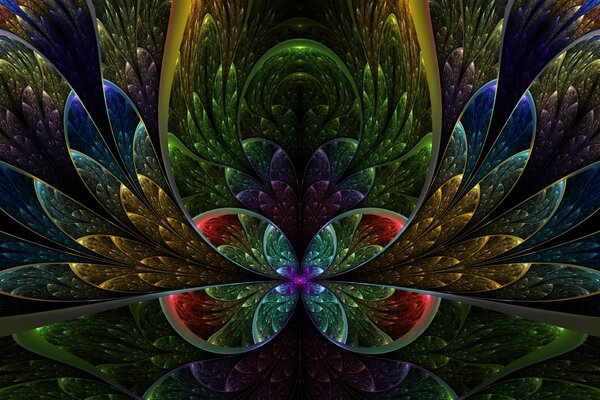 Astrazione del fiore in colori vivaci