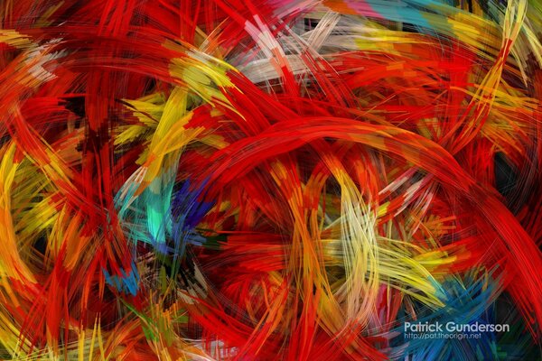 Piume luminose, multicolori e soffici