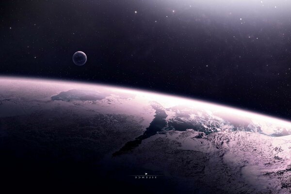 Maststab del satellite della terra alla terra stessa