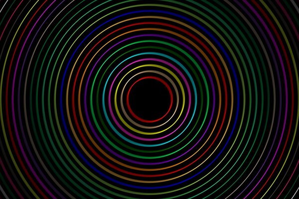 Carta da parati vortice. Modelli arcobaleno