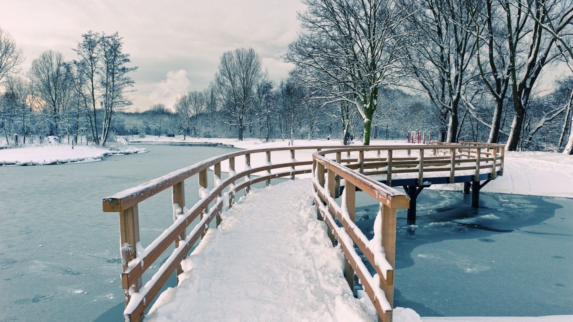 fiumi stagni e torrenti stagni e torrenti neve inverno legno freddo legno gelo congelato stagione ghiaccio panchina paesaggio all aperto natura tempo acqua parco scenico luce del giorno bel tempo